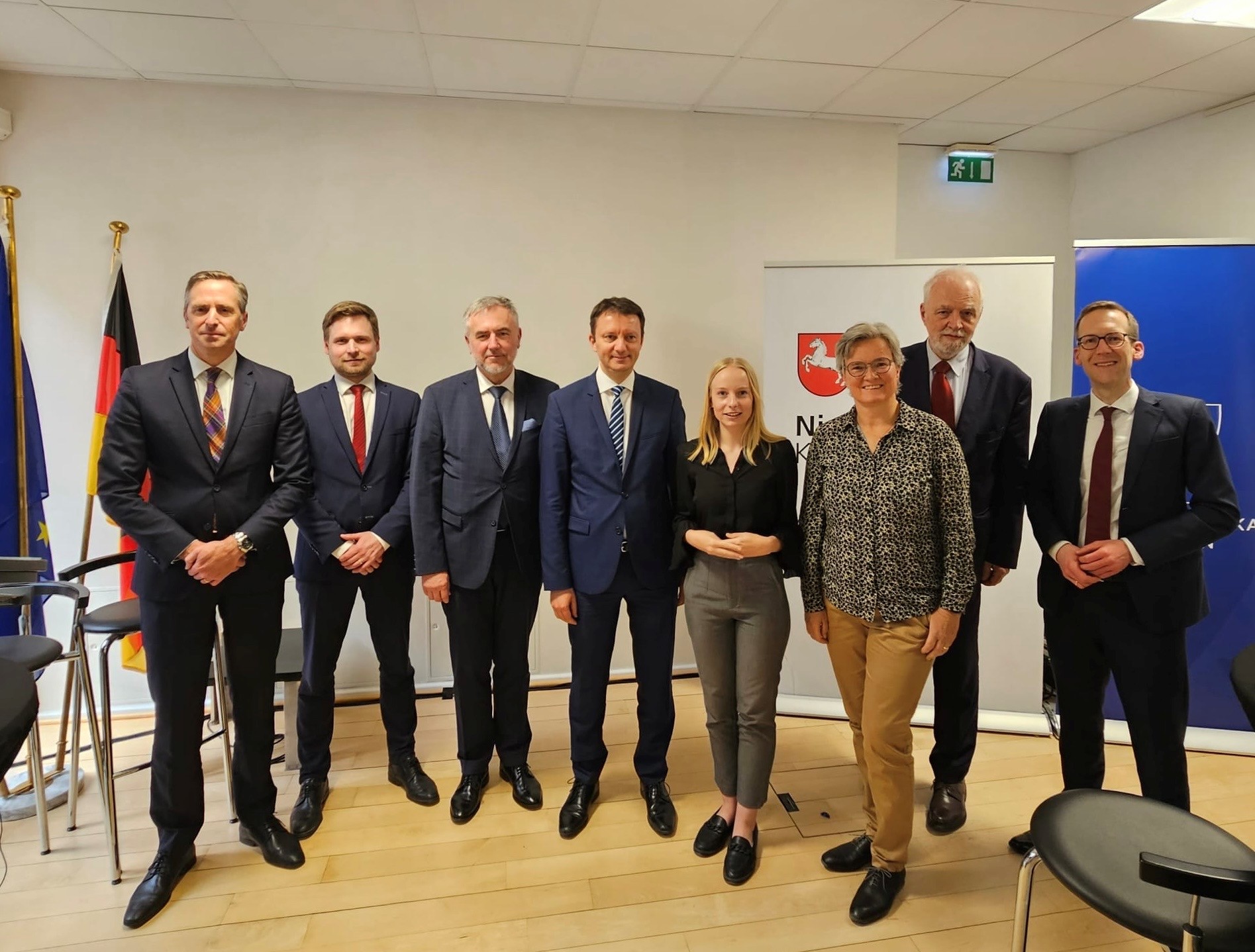 Od lewej M. Wimmer, T. Woźnicki, M. Woźniak, S. Mureșan, S. Repp, A. Słojewska, J. Olbrycht, Ch. Pohlmann