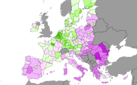 Indeks konkurencyjności regionalnej - mapa